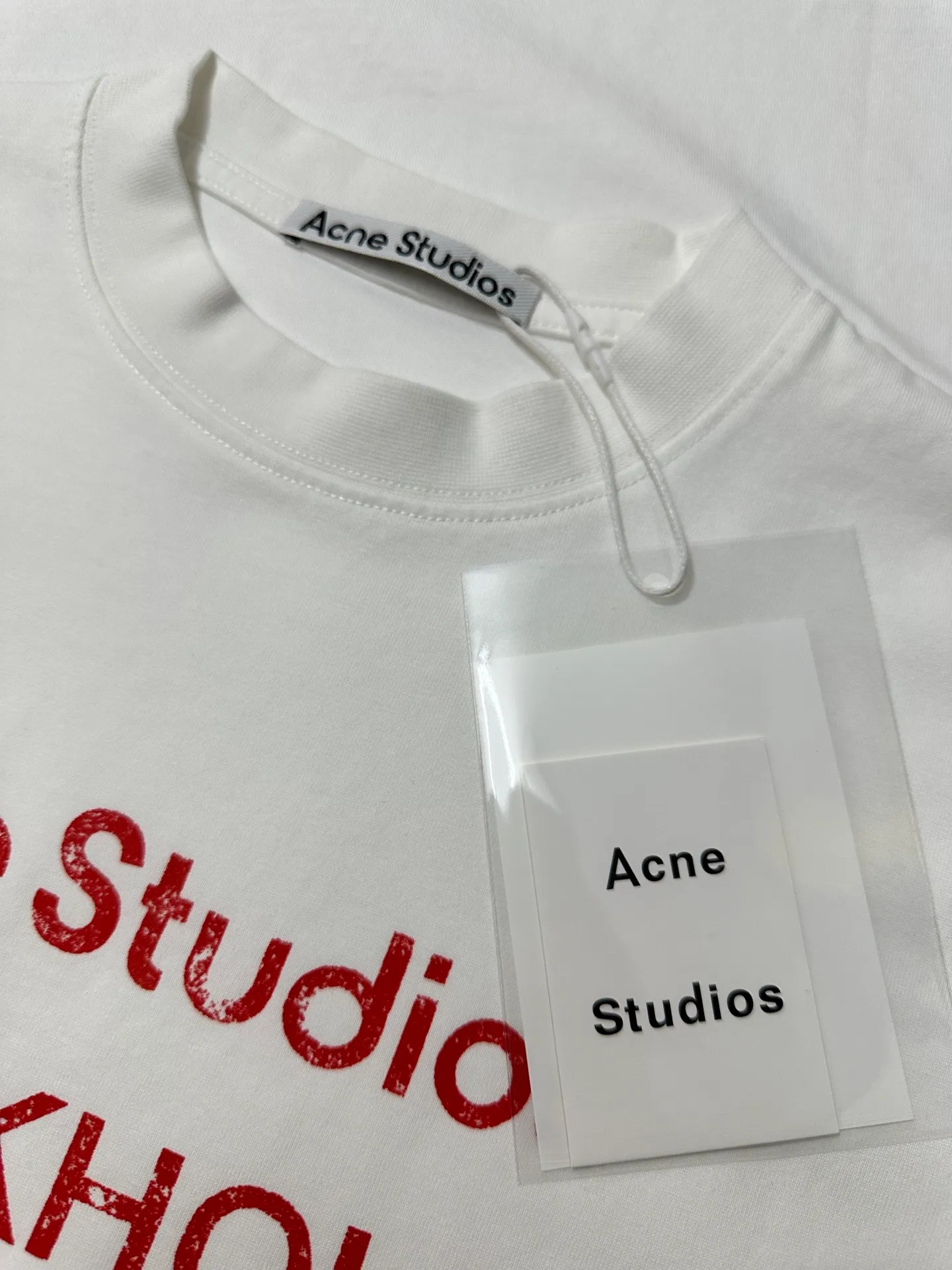 ￼ 110 Acne studios 26ss Classic logo : g Same Style Color: Black White Size: XS S M L